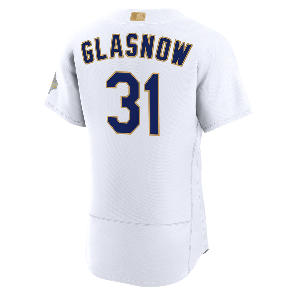 Los Angeles Dodgers Tyler Glasnow 2026 Gold Collection Authentic Jersey (White)