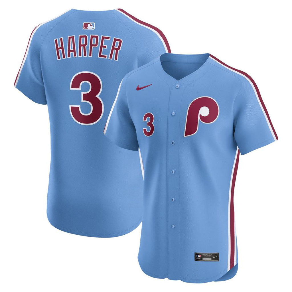 Philadelphia Phillies Bryce Harper Alternate Elite Jersey (Light Blue)