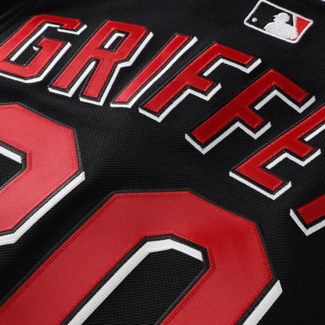 Cincinnati Reds Ken Griffey Jr. Cooperstown Authentic Mesh Batting Practice Jersey (Black)