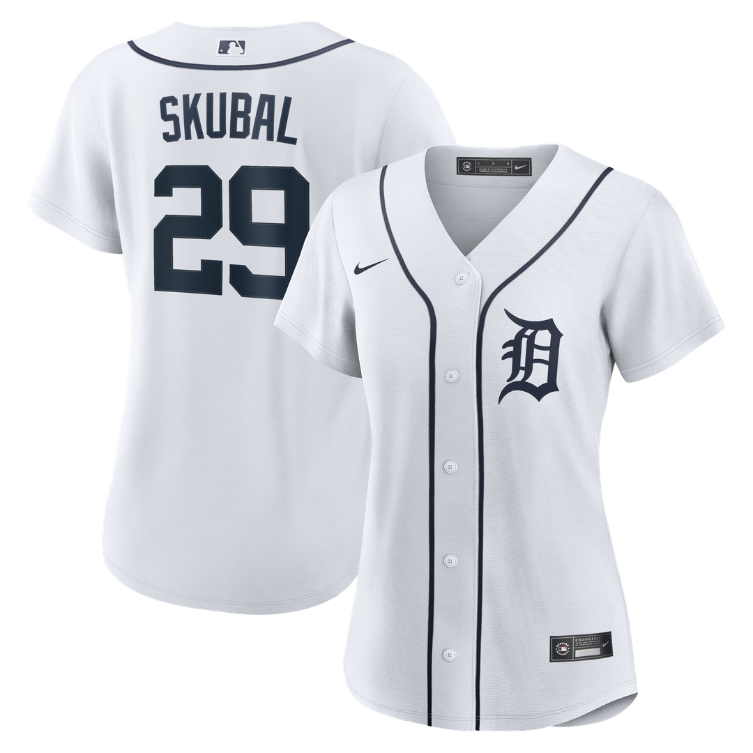 Detroit Tigers Tarik Skubal Women's Home Replica Jersey (White)