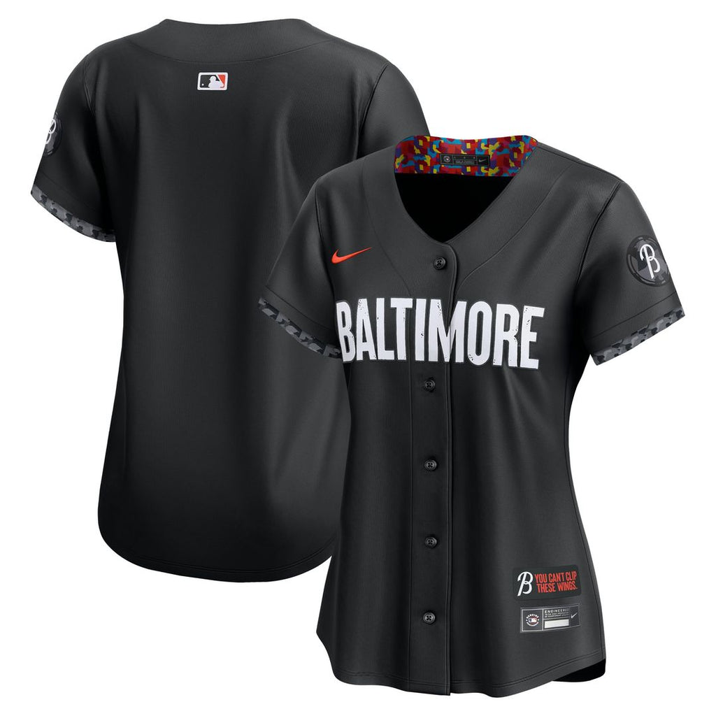 Baltimore Orioles Women's City Connect Limited Jersey (Black)