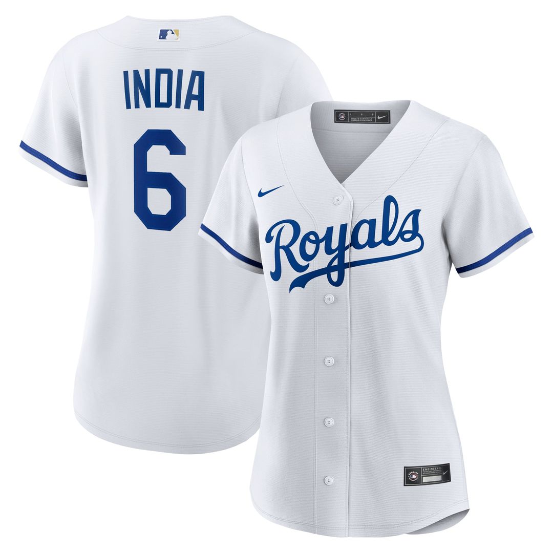 Kansas City Royals Jonathan India Women's Home Replica Jersey (White)