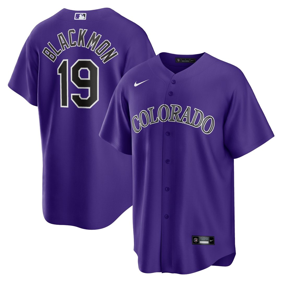 Colorado Rockies Charlie Blackmon Alternate Replica Player Name Jersey (Purple)