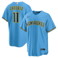Milwaukee Brewers Jackson Chourio Road Replica Jersey (Light Blue)