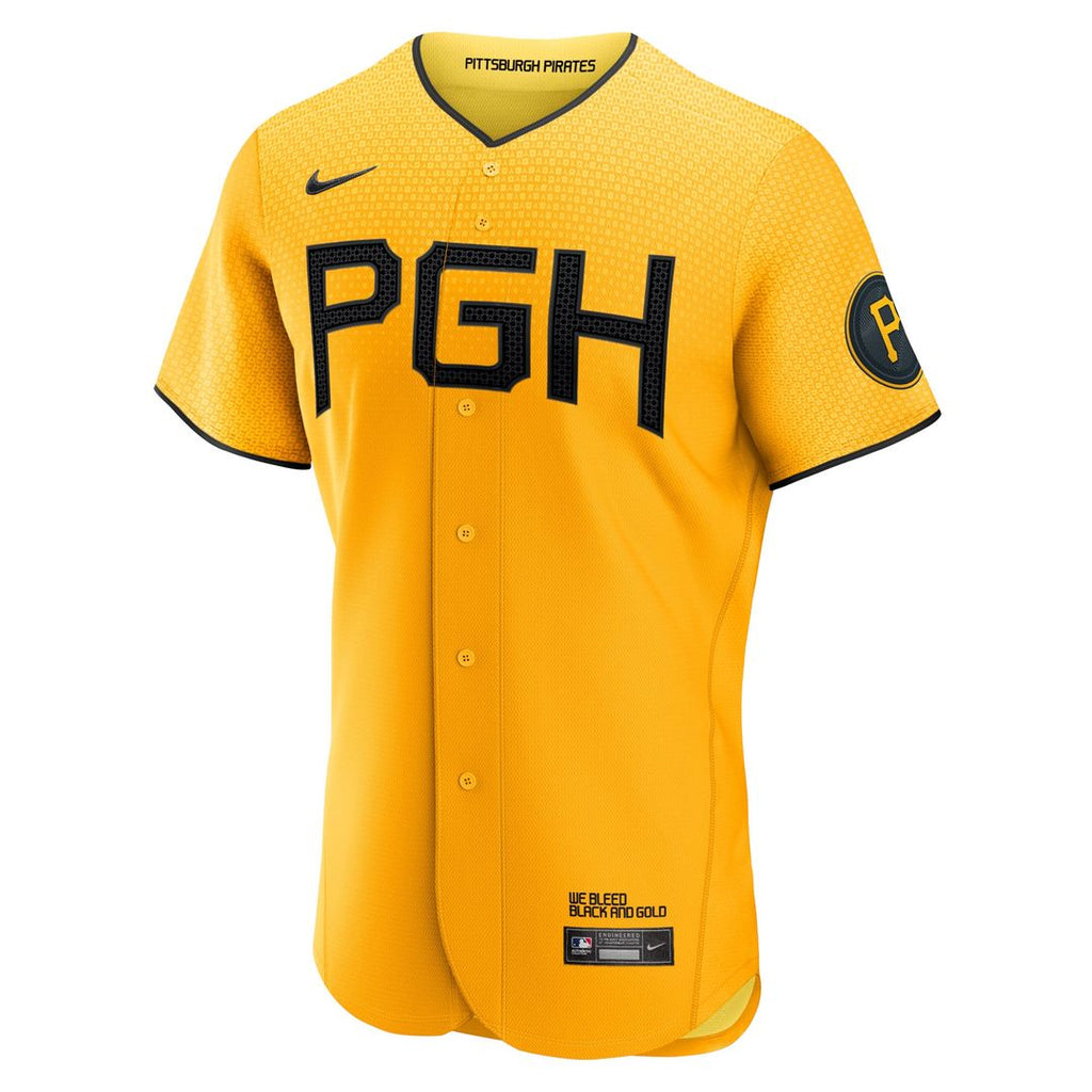 Pittsburgh Pirates Roberto Clemente City Connect Authentic Player Jersey (Gold)