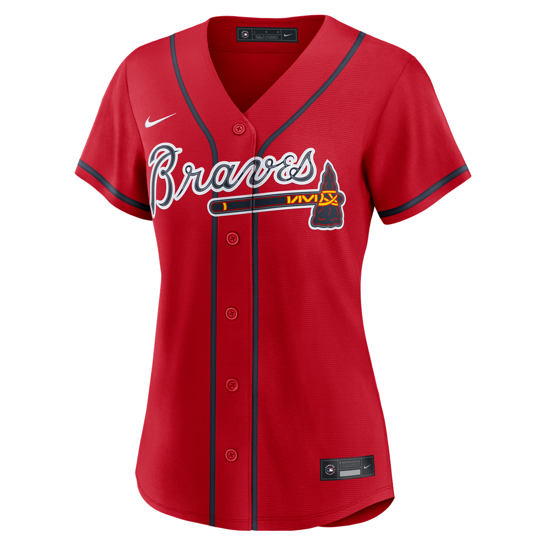 Atlanta Braves Ronald Acuña Jr. Women's Alternate Replica Jersey (Navy)