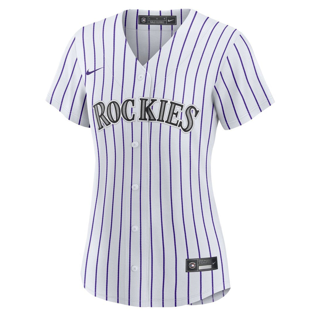 Colorado Rockies Brenton Doyle Women's Home Replica Jersey (White)