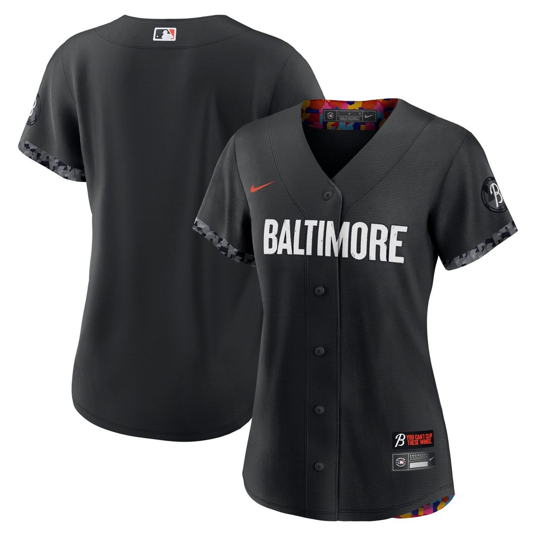 Baltimore Orioles Women's City Connect Replica Jersey (Black)