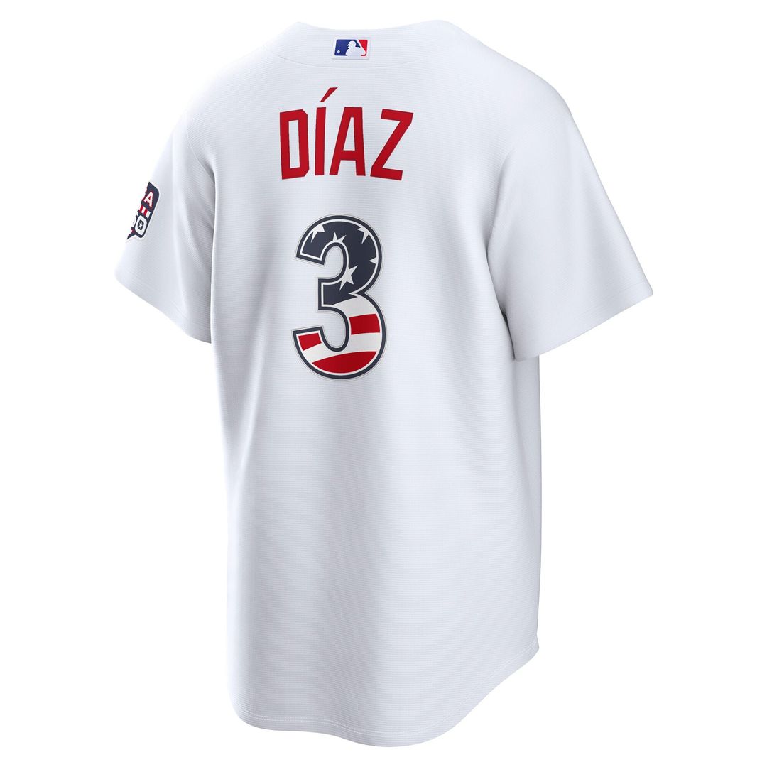 Los Angeles Dodgers Edwin Díaz USA 250 Fourth of July Home Stadium Jersey (White)