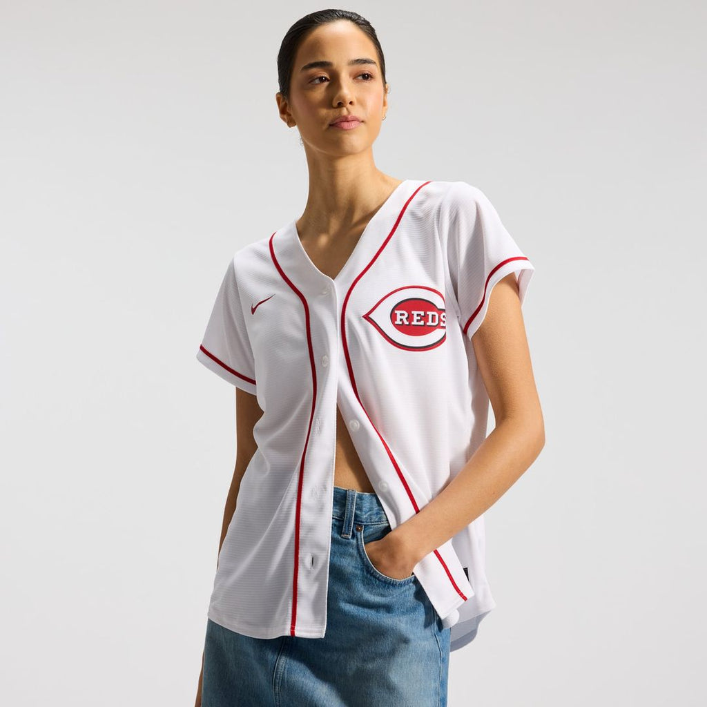 Cincinnati Reds Elly De La Cruz Women's Home Replica Jersey (White)