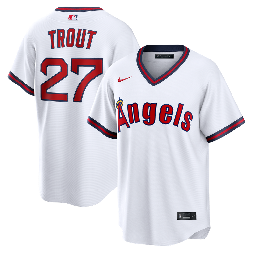Los Angeles Angels Mike Trout Alternate Replica Jersey (White)