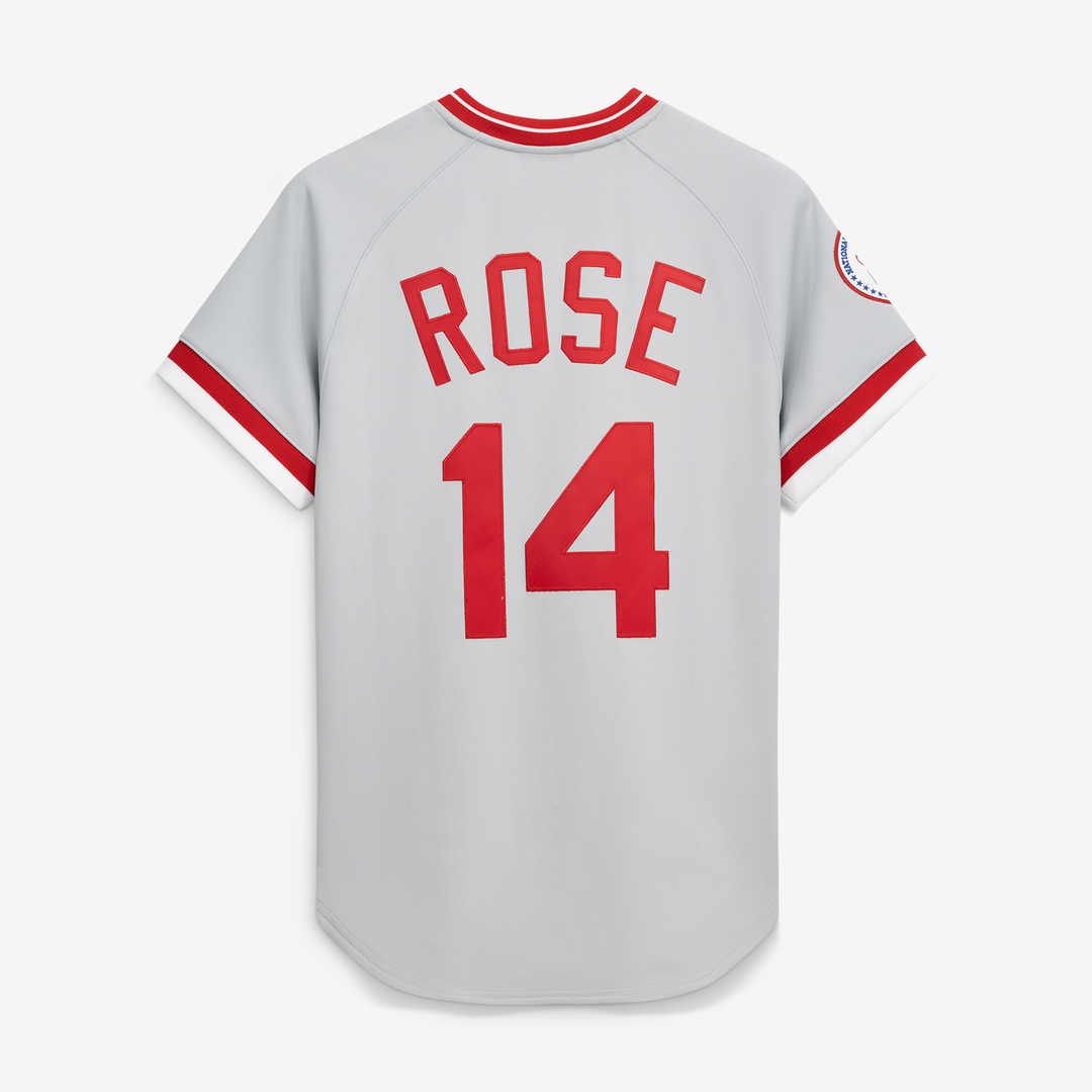 Cincinnati Reds Pete Rose 1976 Authentic Jersey (Gray)
