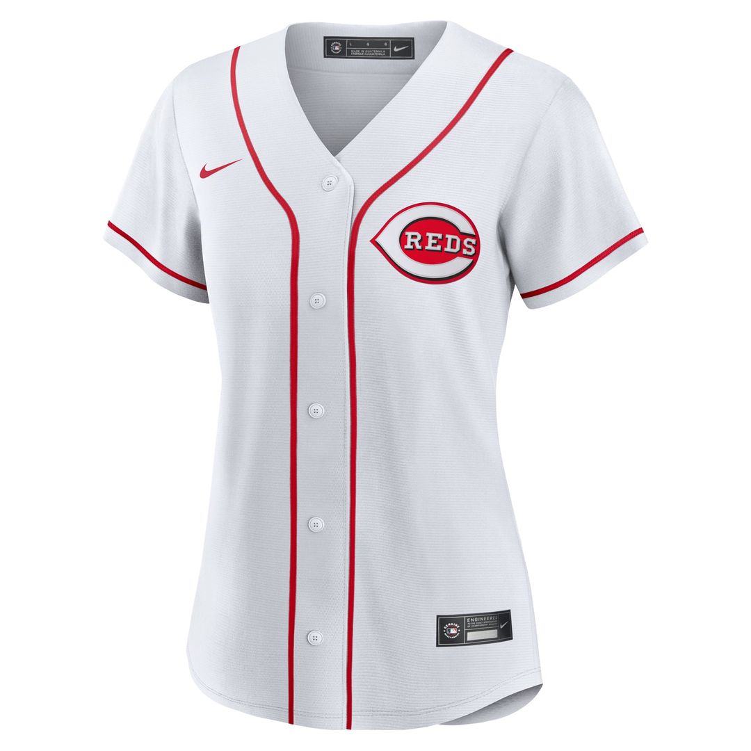 Cincinnati Reds Hunter Greene Women's Home Replica Jersey (White)