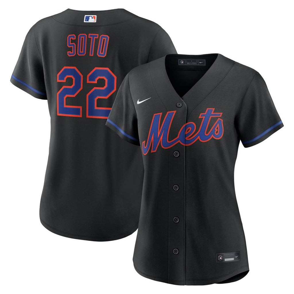New York Mets Juan Soto Women's Alternate Replica Jersey (Black)