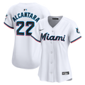 Miami Marlins Sandy Alcantara Women's Home Limited Jersey (White)