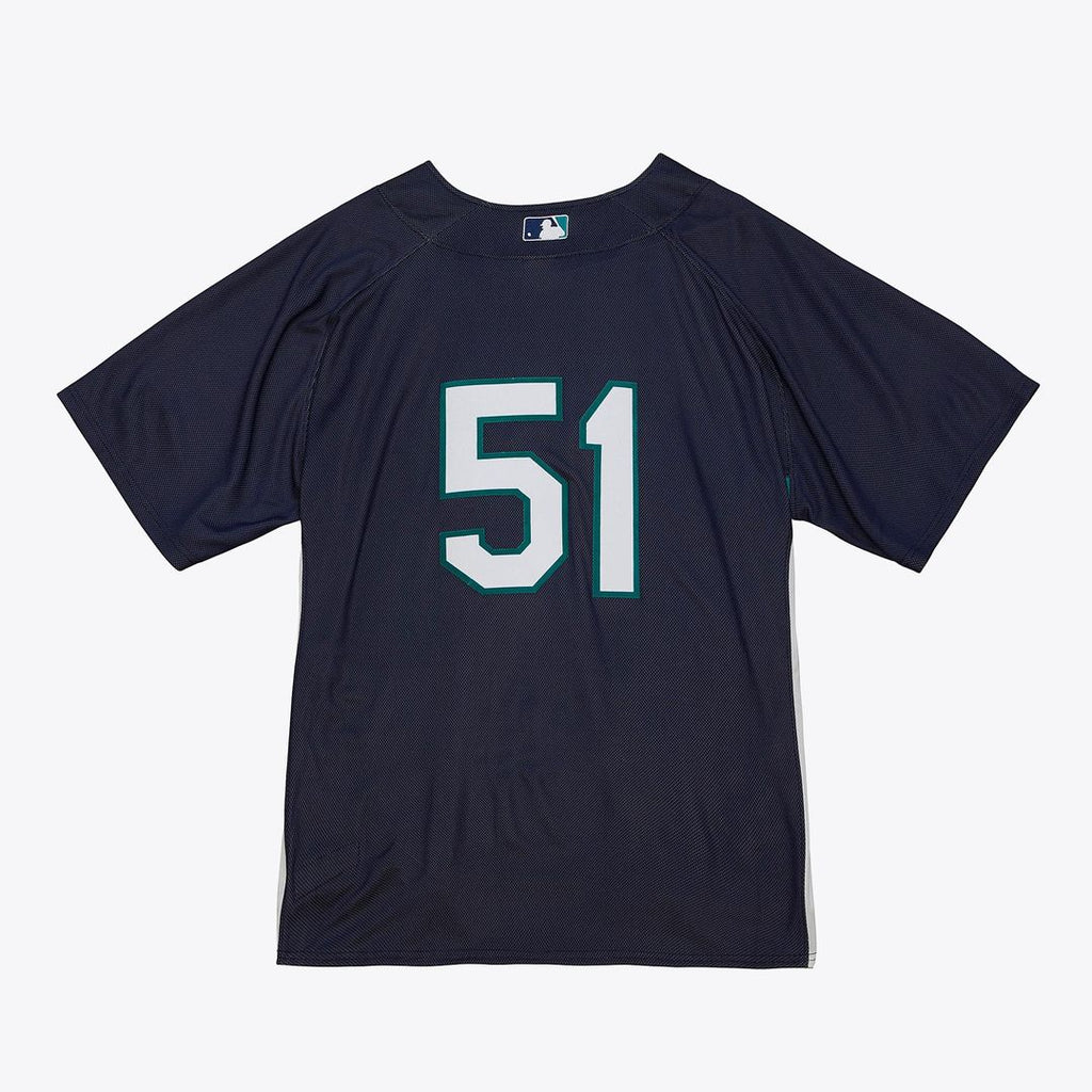 Seattle Mariners Ichiro Suzuki Big & Tall Cooperstown Mesh Batting Practice Jersey (Navy)
