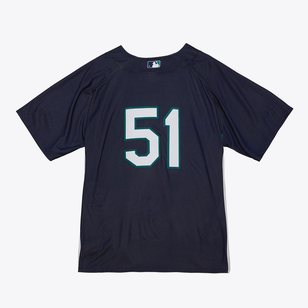 Seattle Mariners Ichiro Suzuki Big & Tall Cooperstown Mesh Batting Practice Jersey (Navy)
