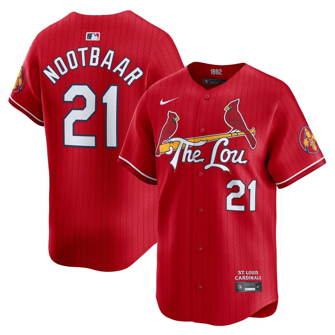 St. Louis Cardinals Lars Nootbaar City Connect Limited Jersey (Red)