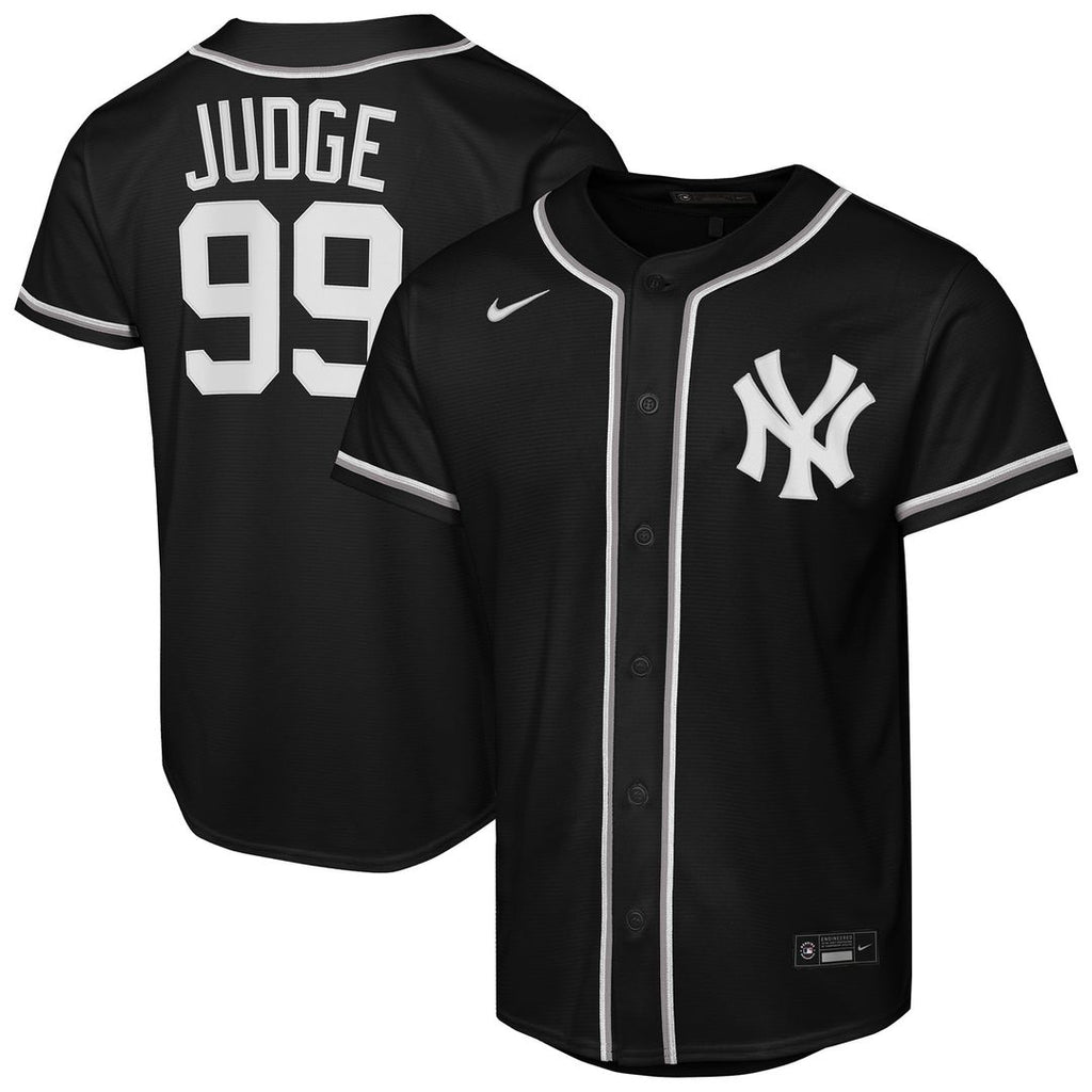 New York Yankees Aaron Judge Youth Fashion Replica Jersey (Black)
