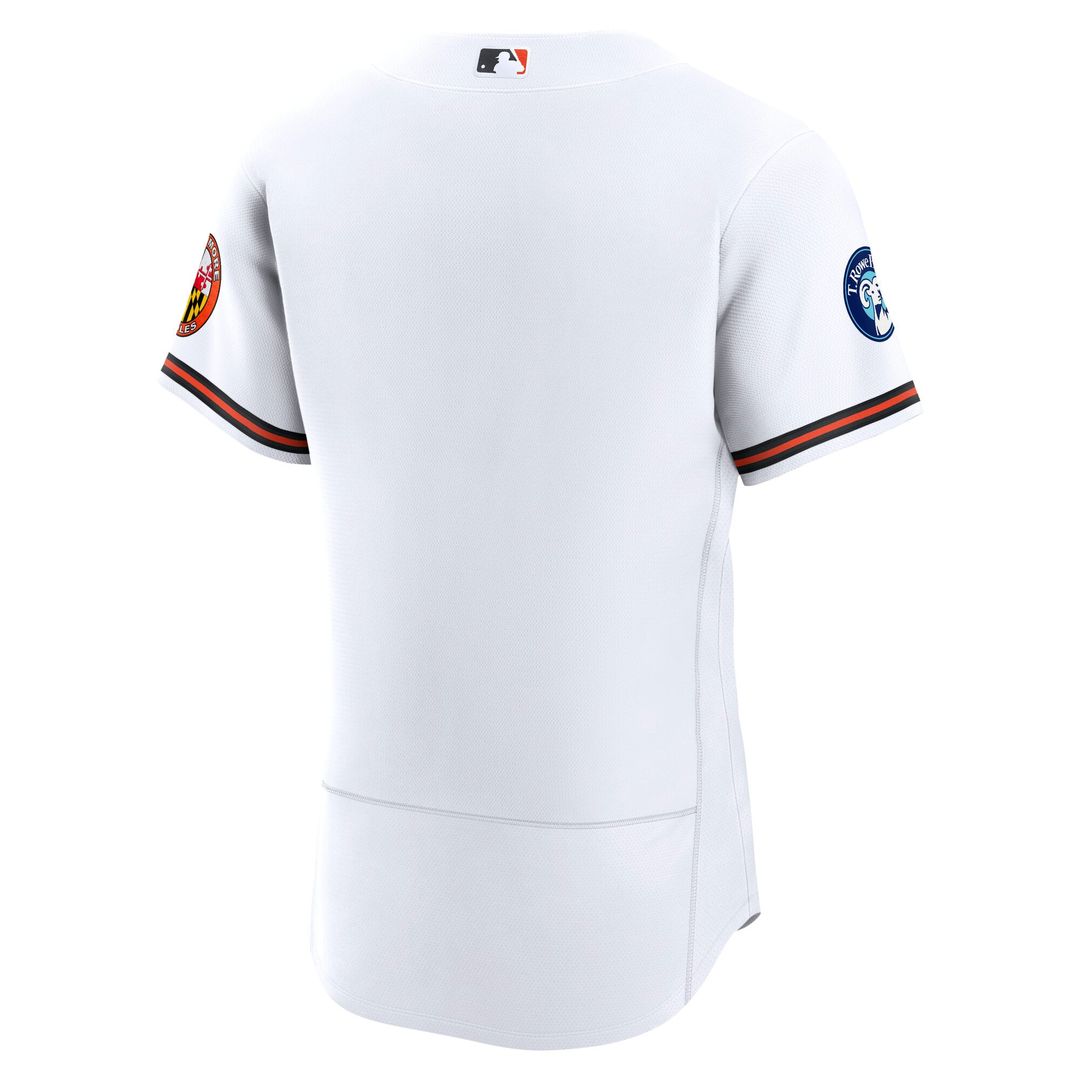 Baltimore Orioles Home Sponsor Patch Authentic Jersey (White)