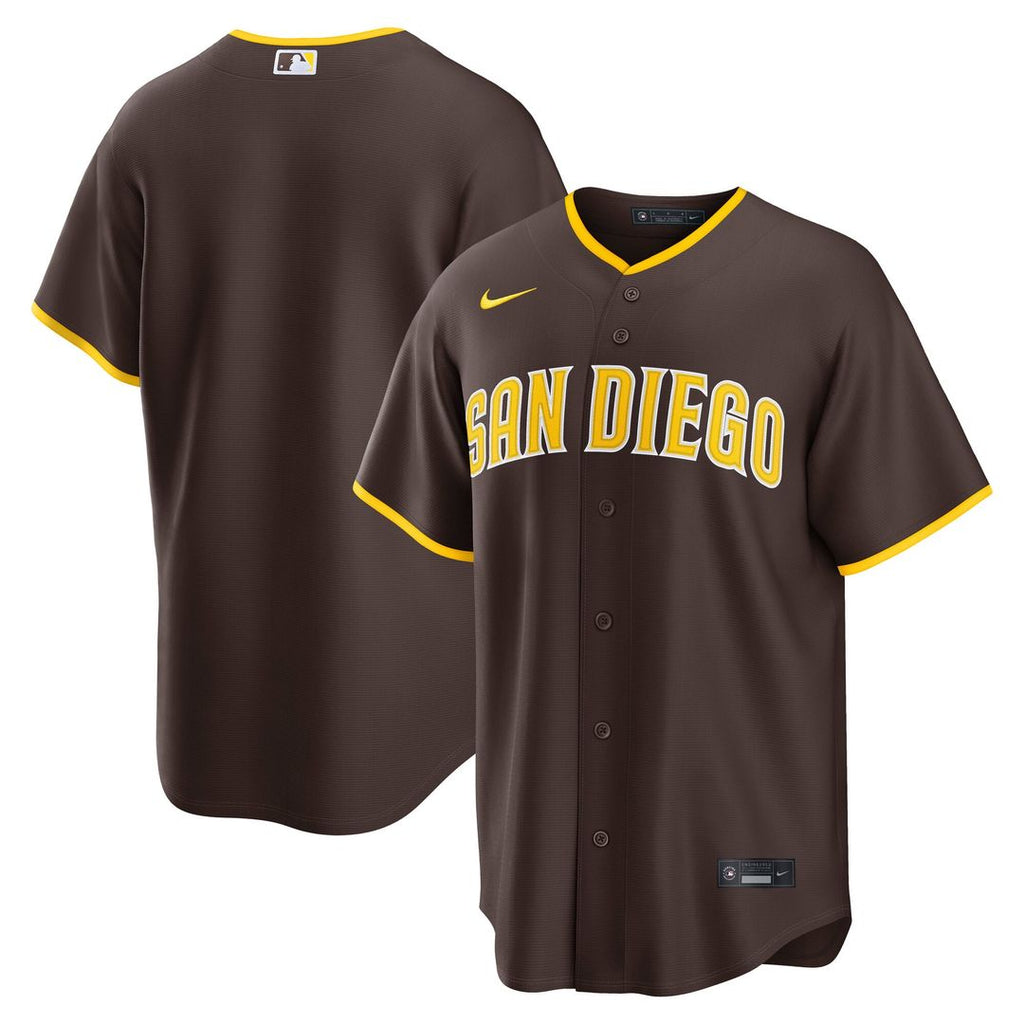 San Diego Padres Road Replica Jersey (Brown)