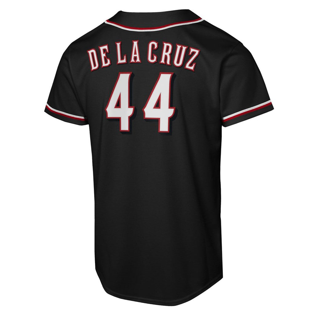 Cincinnati Reds Elly De La Cruz Youth Fashion Replica Jersey (Black)