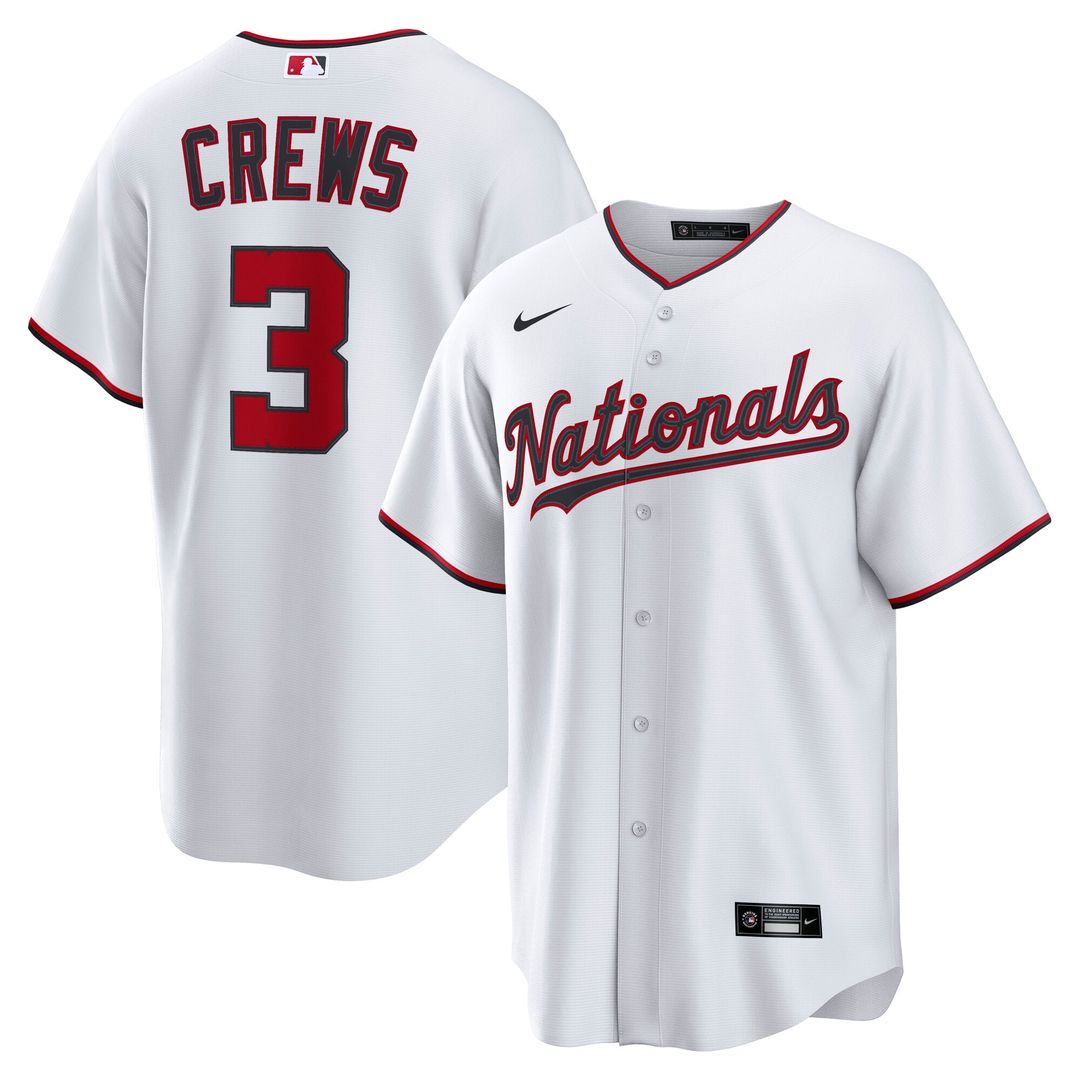 Washington Nationals Dylan Crews Alternate Replica Jersey (Navy)