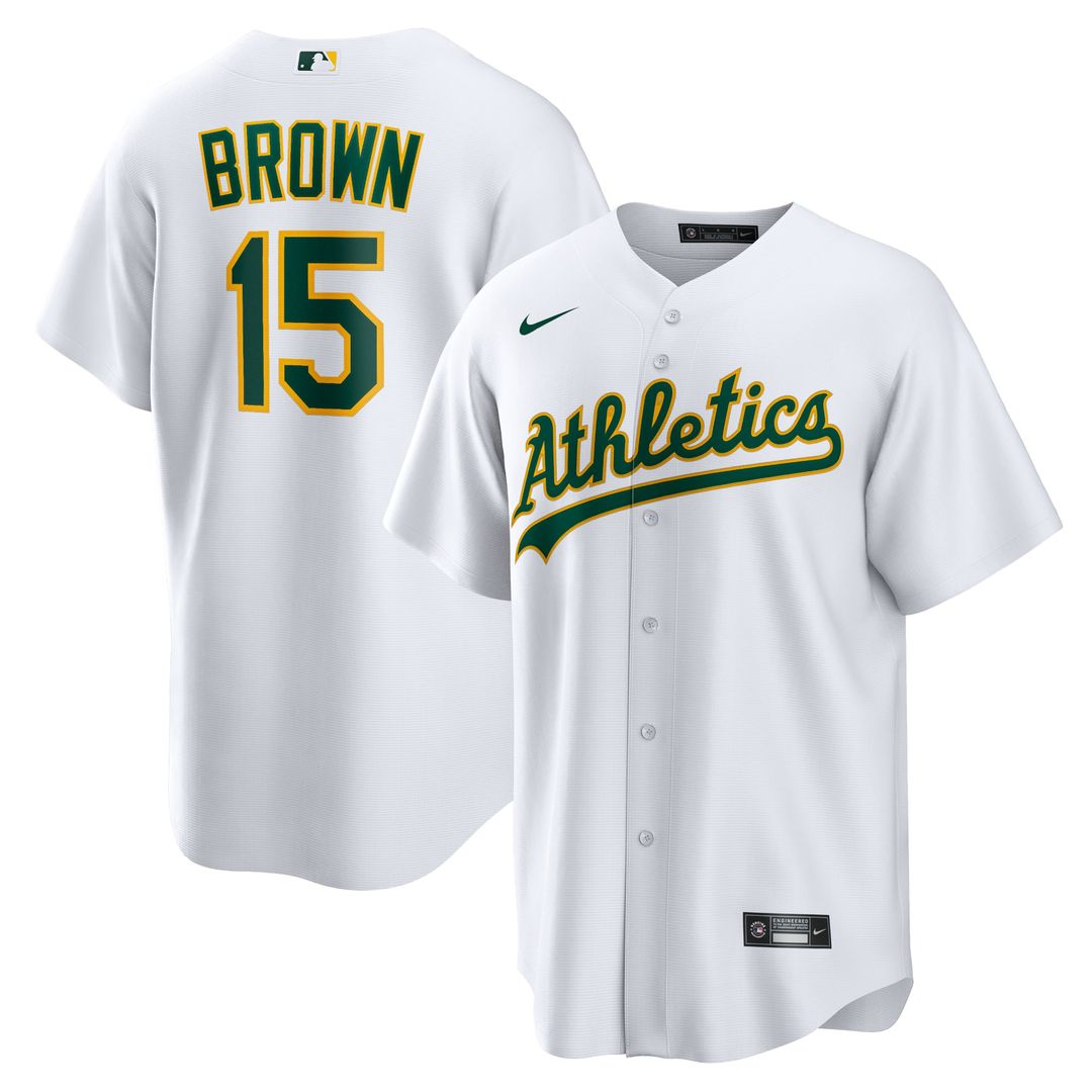 Athletics Seth Brown Home Replica Jersey (White)