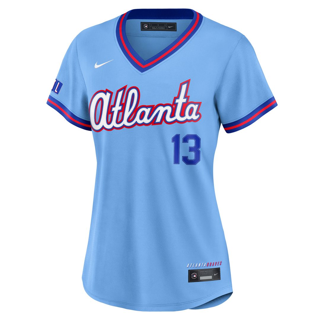 Atlanta Braves Ronald Acuña Jr. Women's 2026 City Connect Stadium Jersey (Powder Blue)