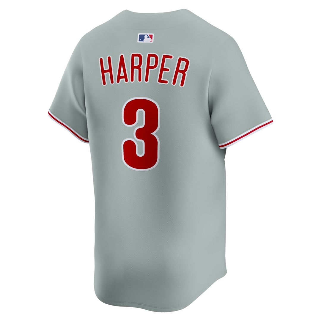 Philadelphia Phillies Bryce Harper Road Limited Jersey (Gray)