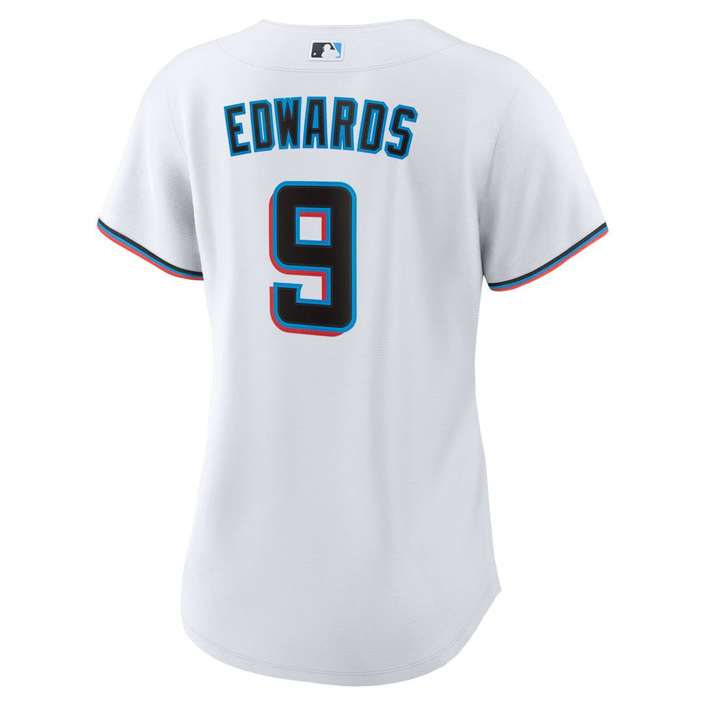 Miami Marlins Xavier Edwards Women's Home Replica Jersey (White)