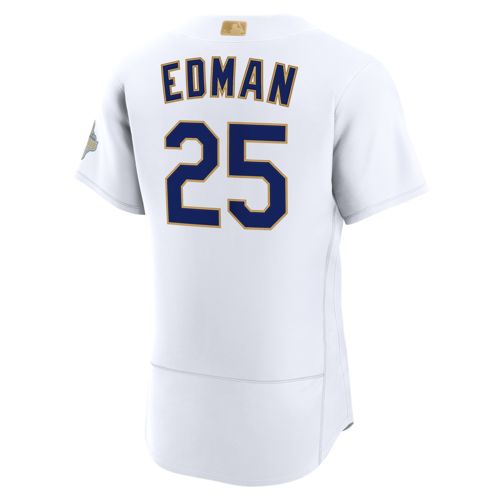 Los Angeles Dodgers Tommy Edman 2026 Gold Collection Authentic Jersey (White)