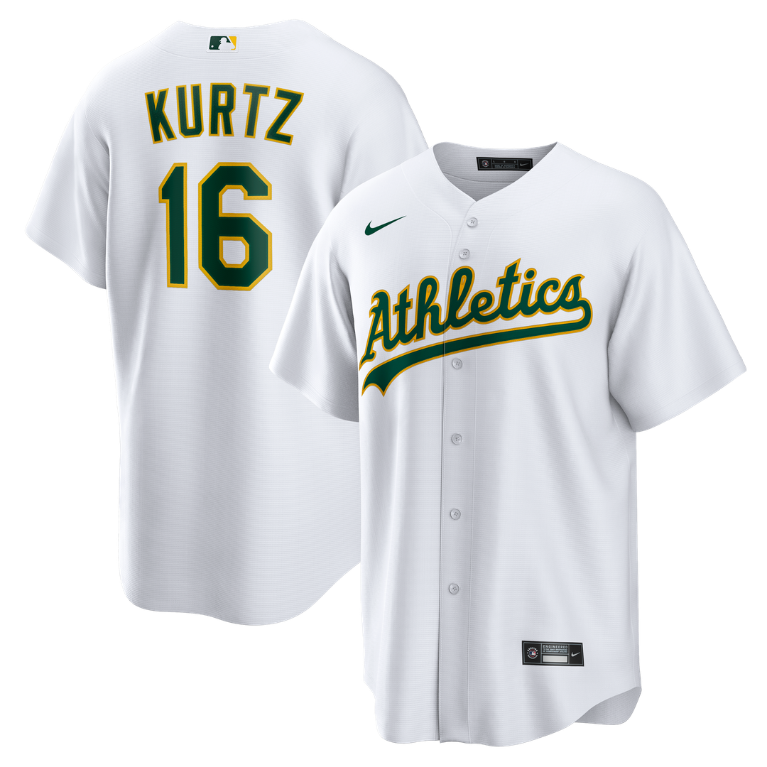 Athletics Nick Kurtz Home Replica Jersey (White)