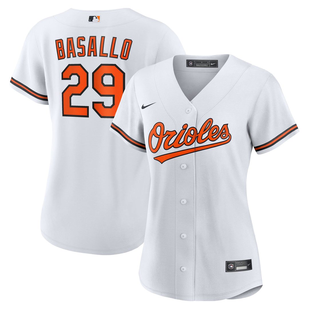 Baltimore Orioles Samuel Basallo Women's Replica Jersey (White)