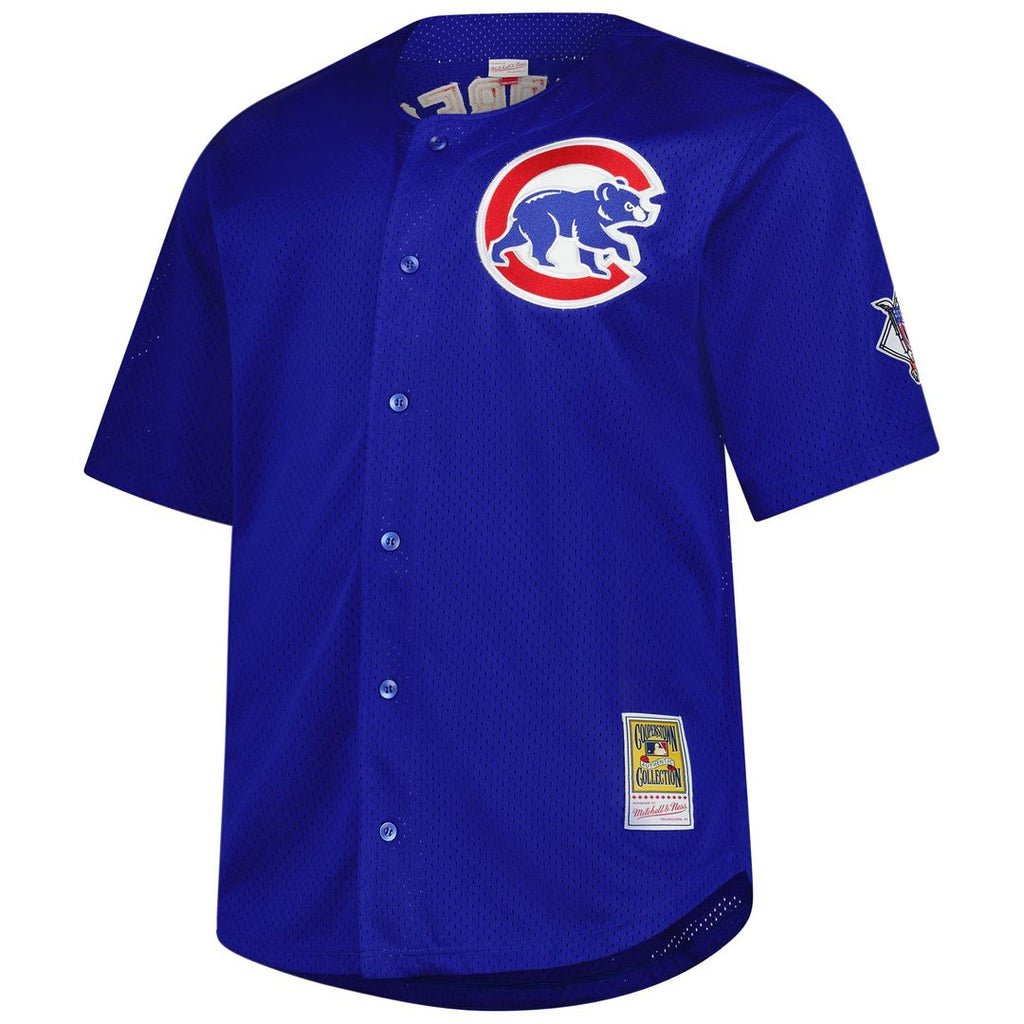 Chicago Cubs Ryne Sandberg Big & Tall Cooperstown Mesh Batting Practice Jersey (Royal)