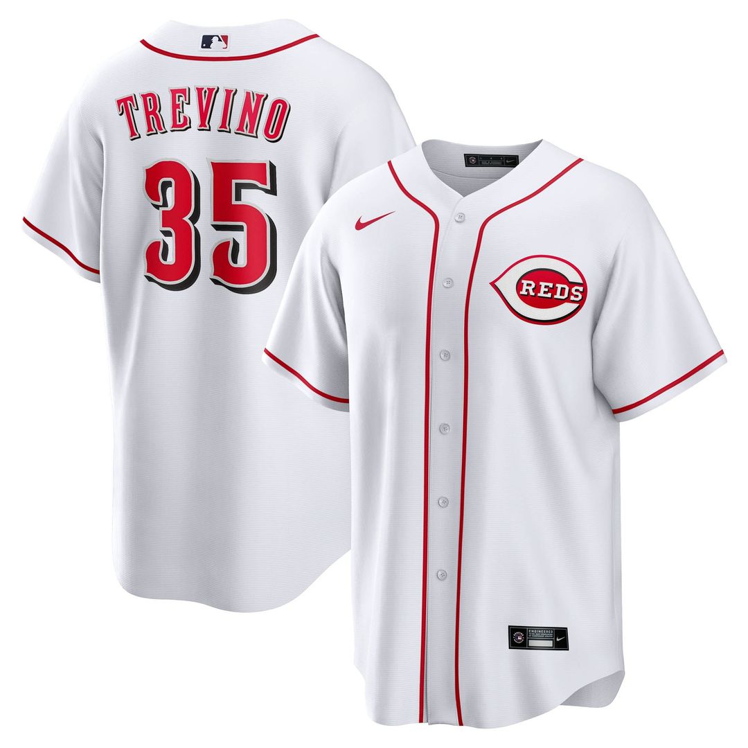 Cincinnati Reds Jose Trevino Home Replica Jersey (White)