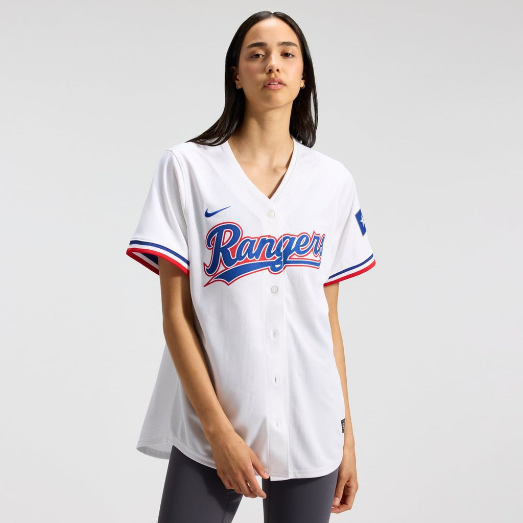 Texas Rangers Women's Home Limited Jersey (White)