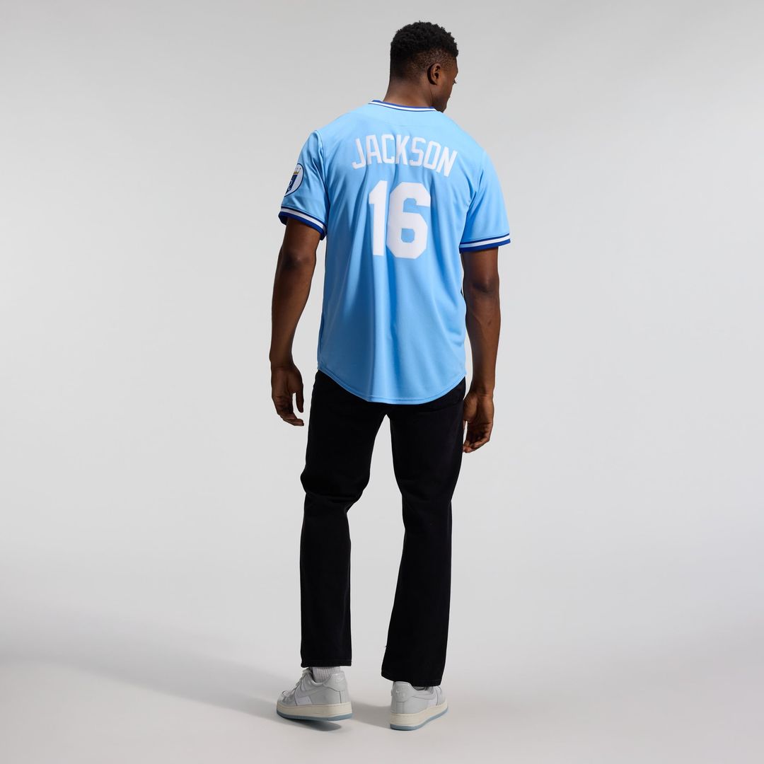 Kansas City Royals Bo Jackson Throwback Cooperstown Limited Jersey (Light Blue)