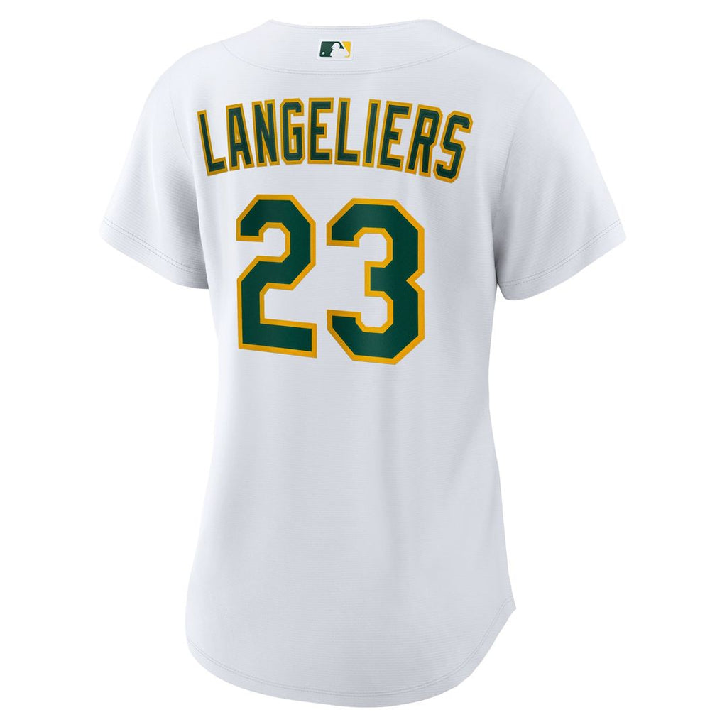 Athletics Shea Langeliers Women's Home Replica Jersey (White)