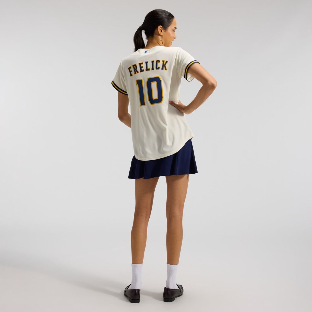 Milwaukee Brewers Sal Frelick Women's Home Replica Jersey (Cream)