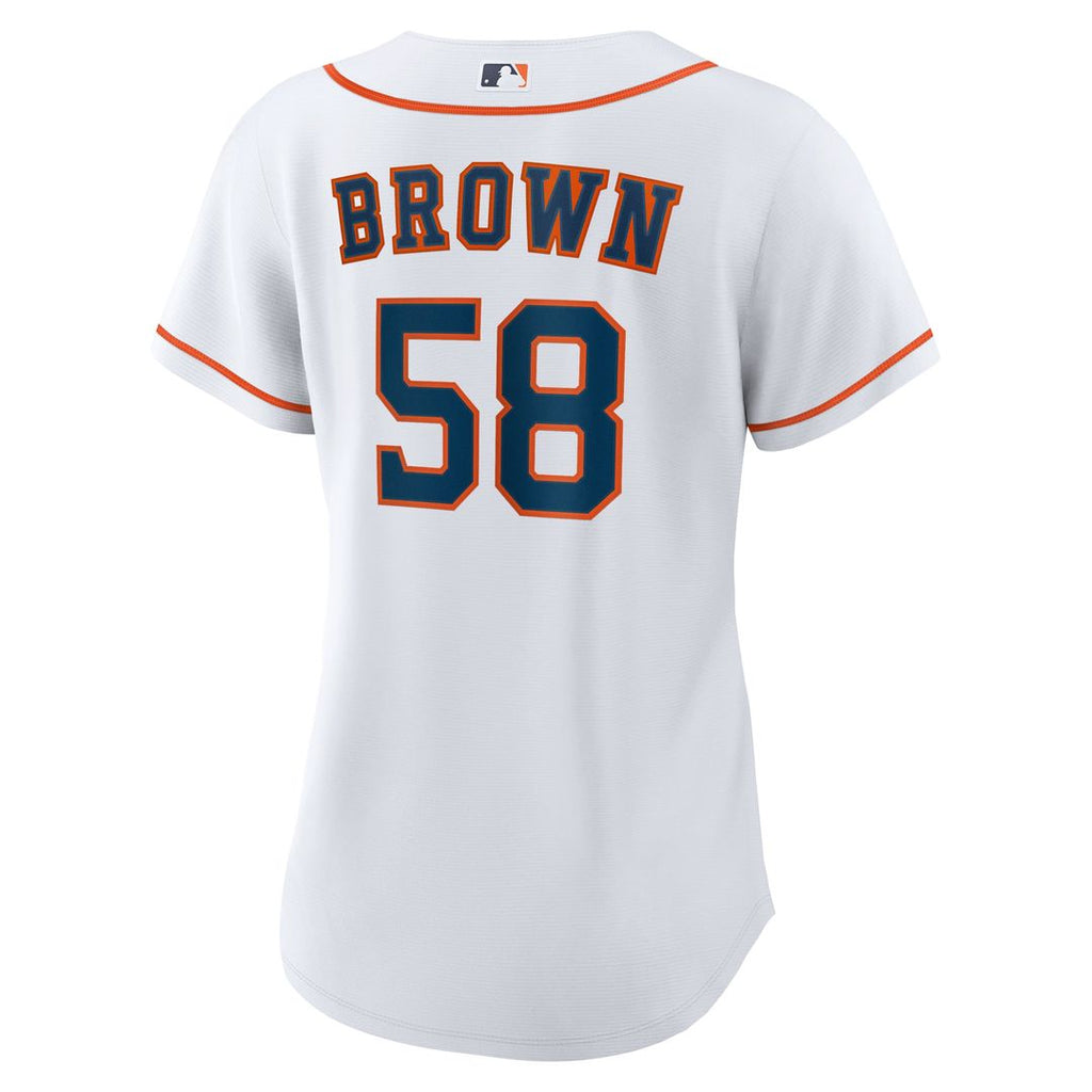 Houston Astros Hunter Brown Women's Home Replica Jersey (White)