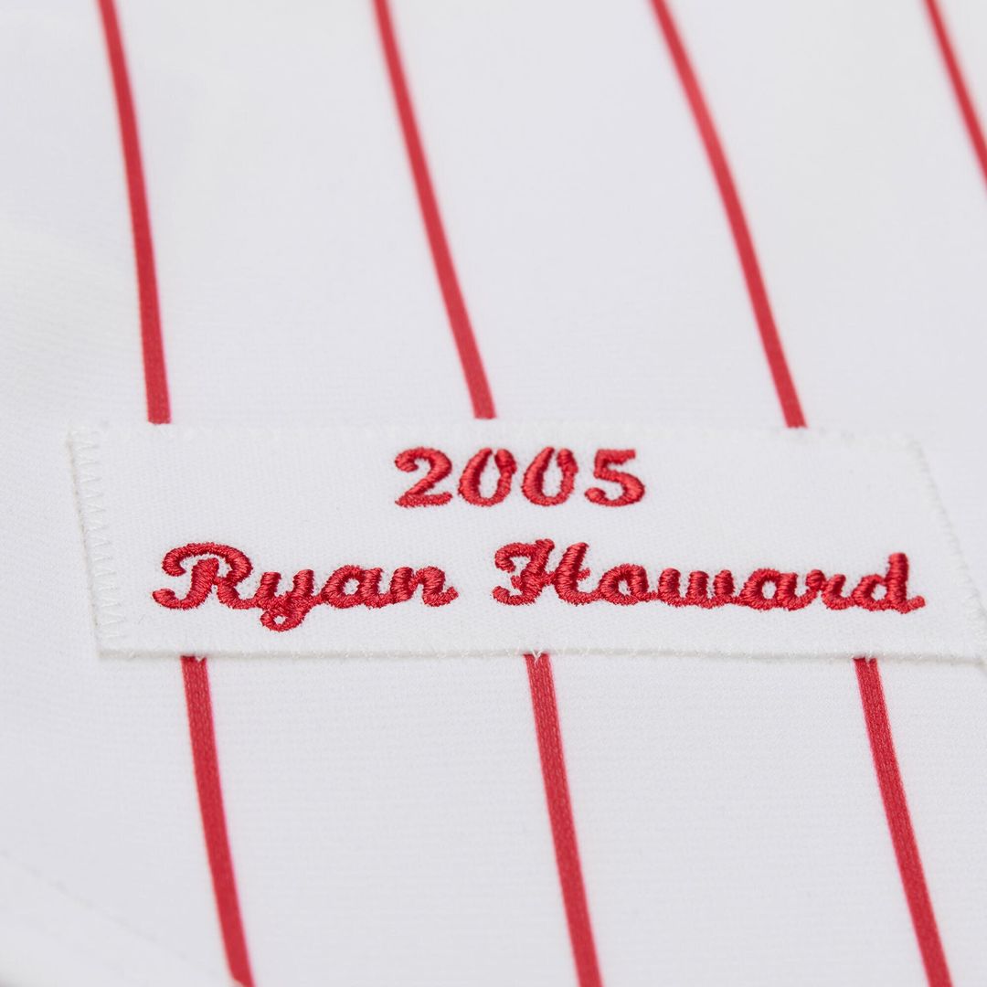 Philadelphia Phillies Ryan Howard Cooperstown Authentic Jersey (White)