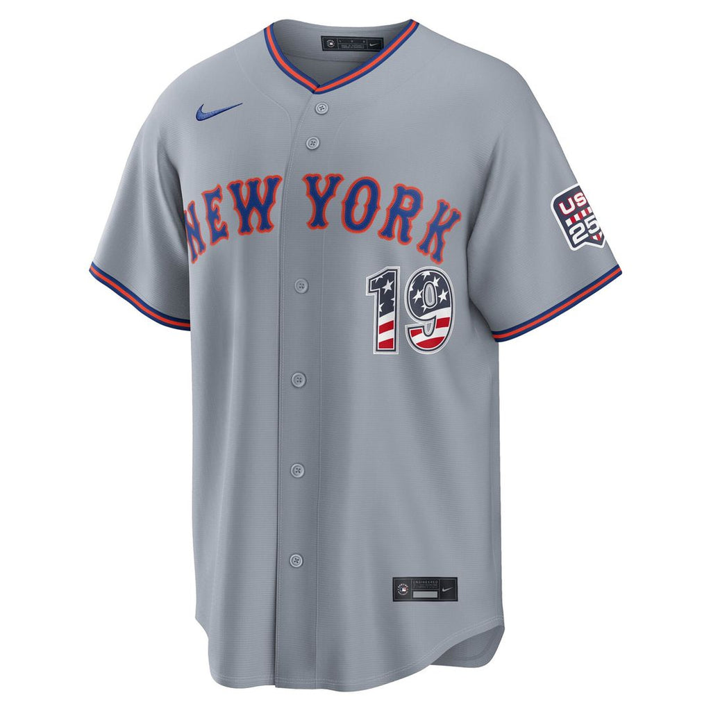 New York Mets Bo Bichette USA 250 Fourth of July Road Stadium Jersey (Gray)