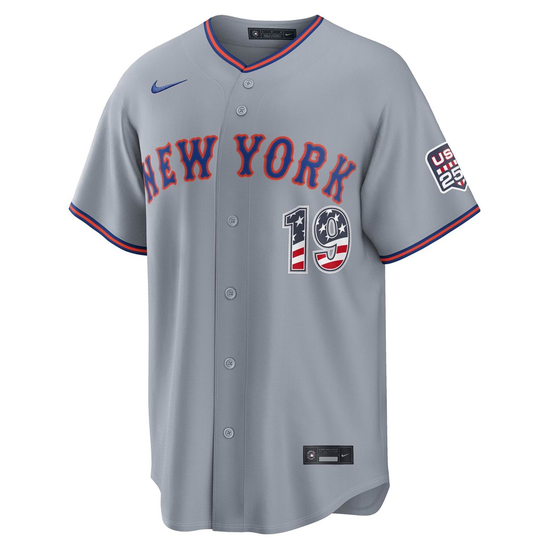 New York Mets Bo Bichette USA 250 Fourth of July Road Stadium Jersey (Gray)