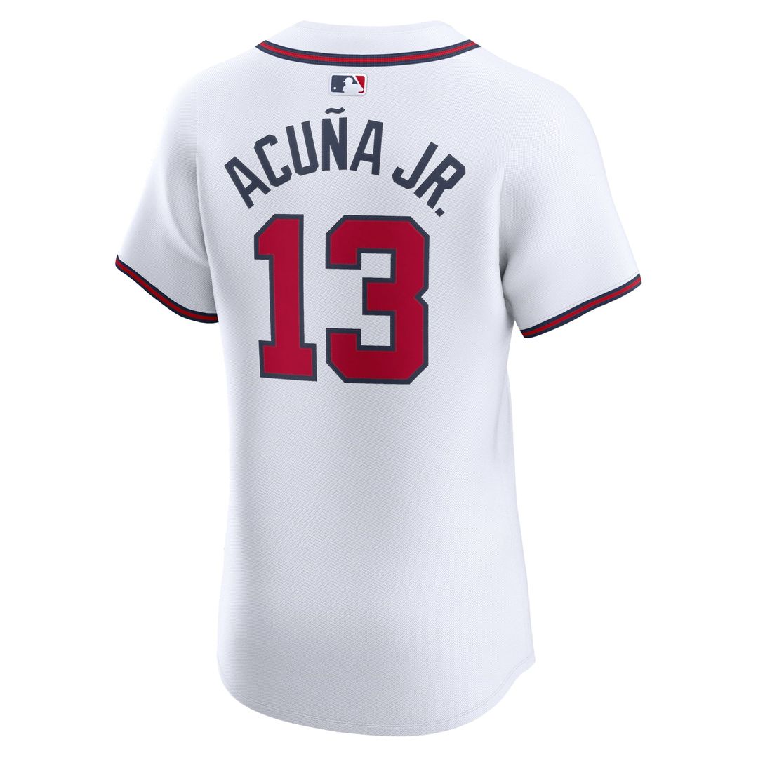 Atlanta Braves Ronald Acuña Jr. Home Elite Jersey (White)