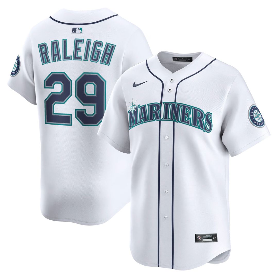 Seattle Mariners Cal Raleigh Home Limited Jersey (White)