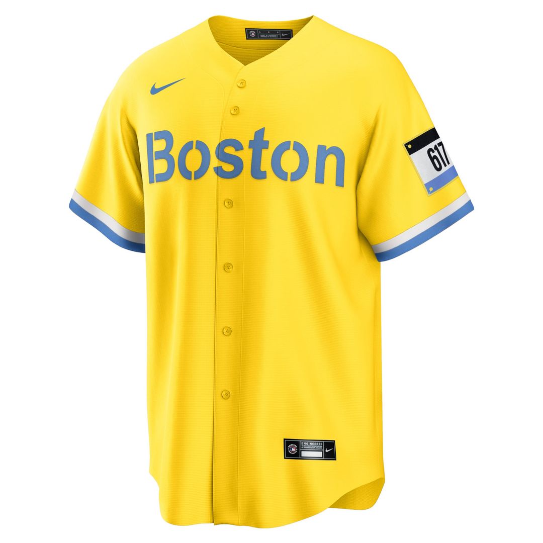 Boston Red Sox David Ortiz Retired Player City Connect Replica Jersey (Gold)