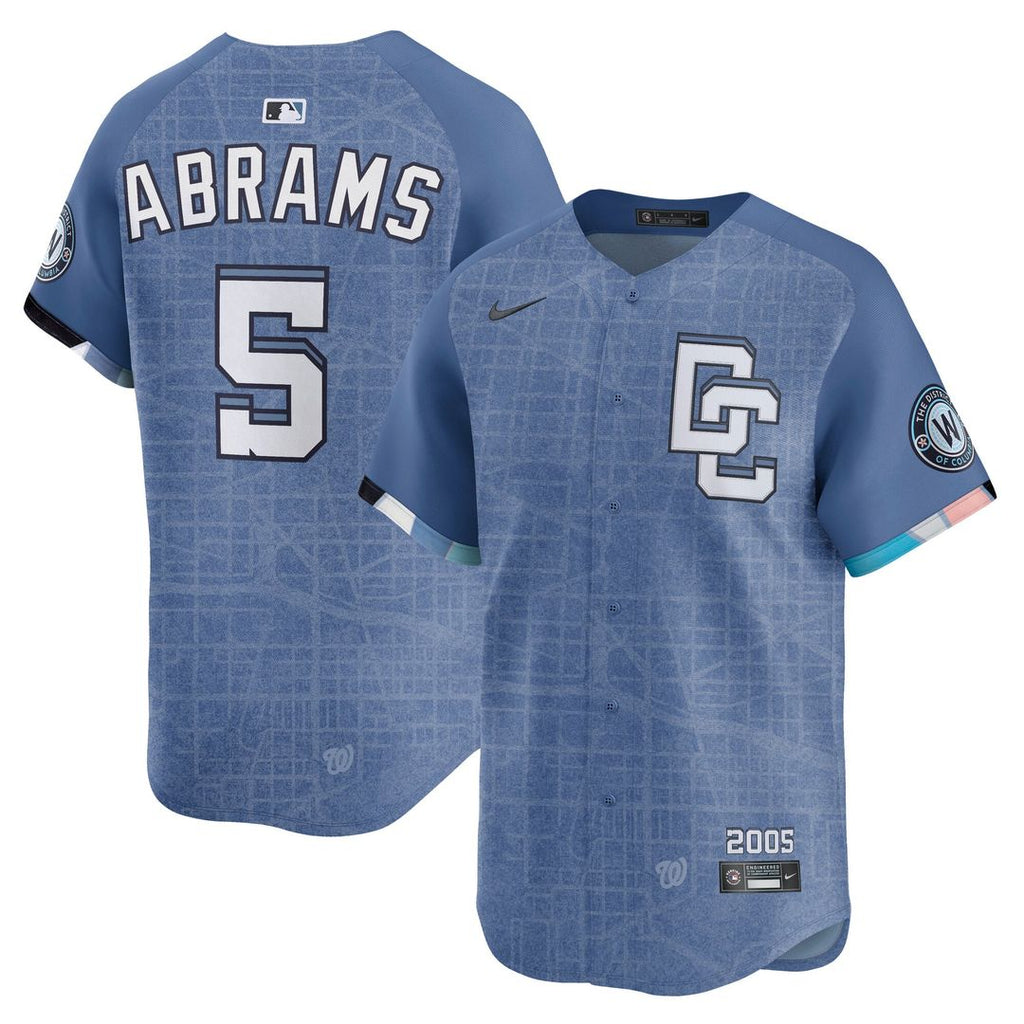 Washington Nationals CJ Abrams 2025 City Connect Limited Jersey (Blue)
