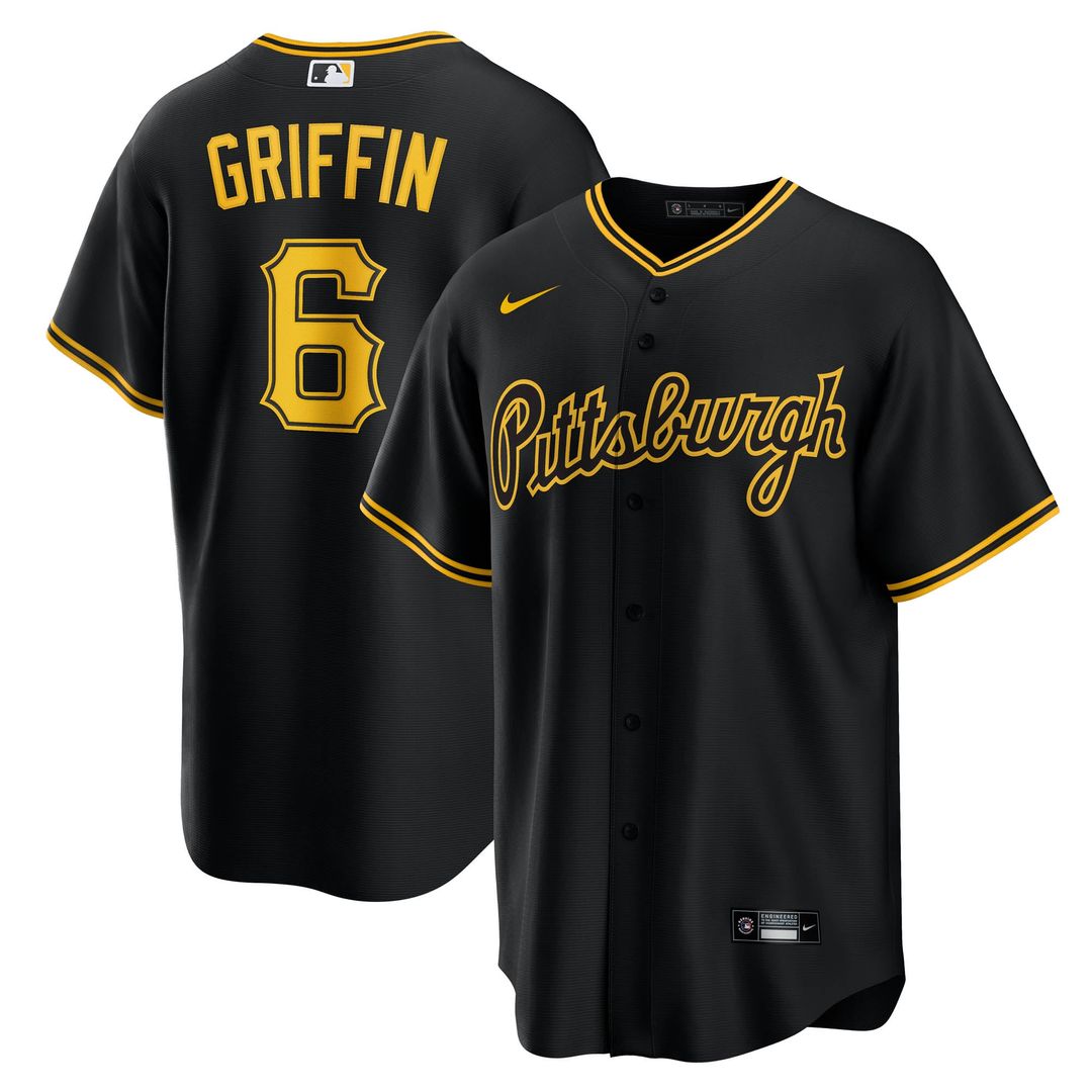 Pittsburgh Pirates Konnor Griffin Alternate Replica Jersey (Black)