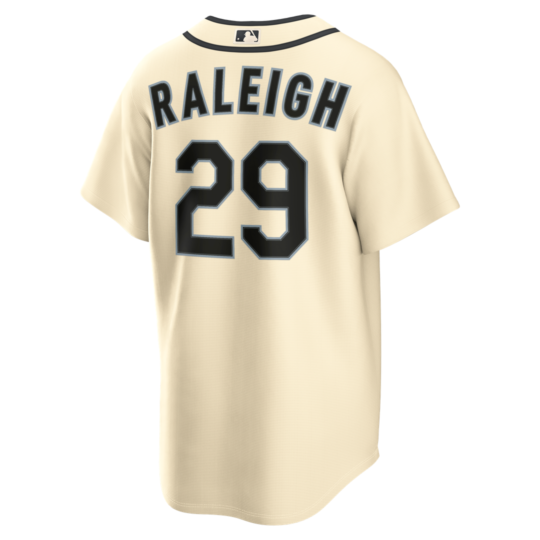Seattle Mariners Cal Raleigh Alternate Replica Jersey (Cream)